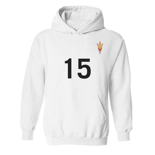 Arizona State - NCAA Women's Soccer : Brianna Nunley - Hooded Sweatshirt Replica Shersey
