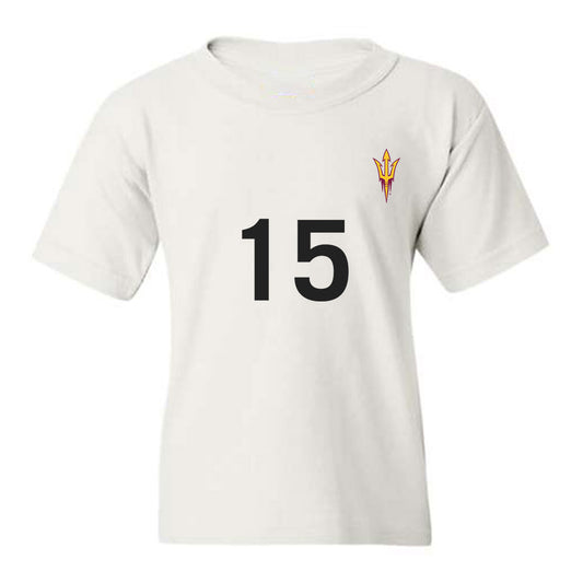 Arizona State - NCAA Women's Soccer : Brianna Nunley - Youth T-Shirt Replica Shersey