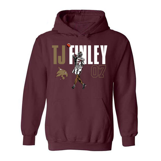 Texas State - NCAA Football : Tj Finley - T-Shirt Individual Caricature