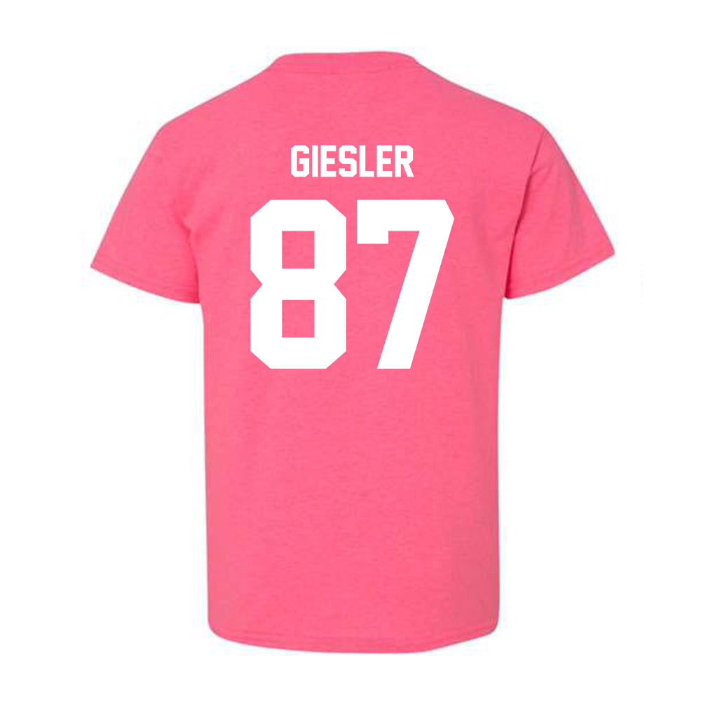 NSU - NCAA Football : Gavin Giesler - Youth T-Shirt Pink Classic Shersey