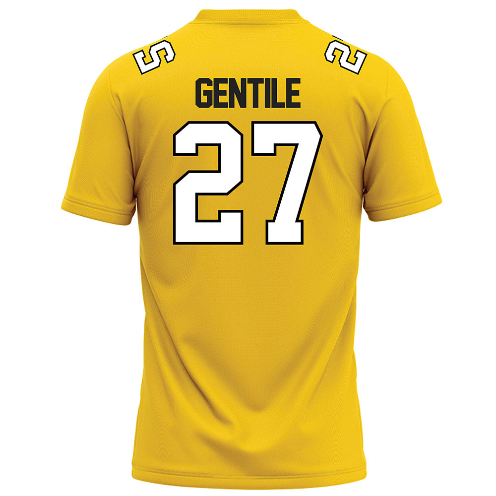 Centre College - NCAA Football : Austin Gentile - Gold Football Jersey