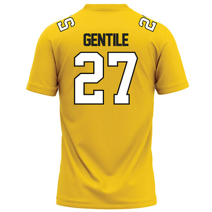 Centre College - NCAA Football : Austin Gentile - Gold Football Jersey