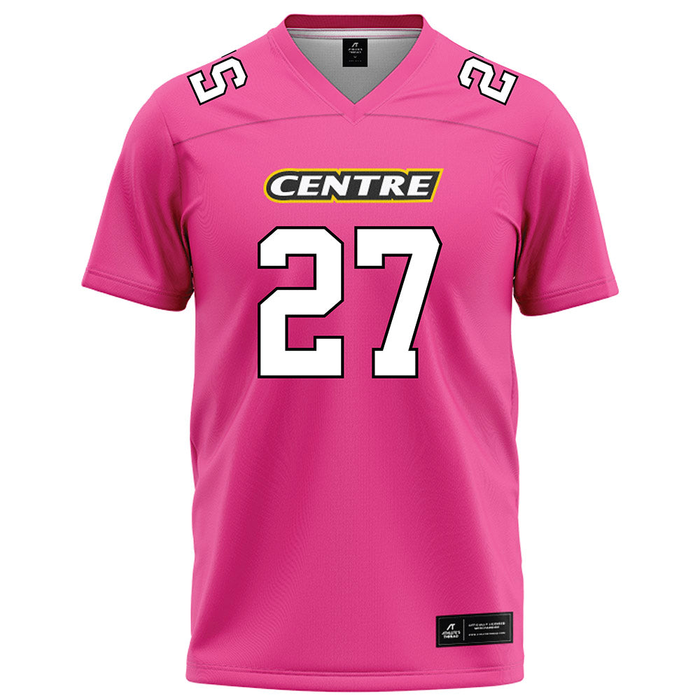 Centre College - NCAA Football : Alexis Kronenthal - Pink Football Jersey