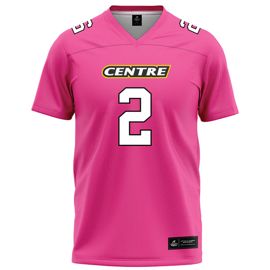 Centre College - NCAA Football : Nick Osterman - Pink Football Jersey