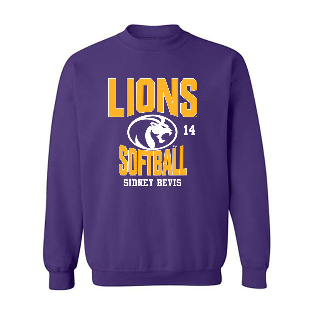 North Alabama - NCAA Softball : Sidney Bevis - Crewneck Sweatshirt Classic Fashion Shersey