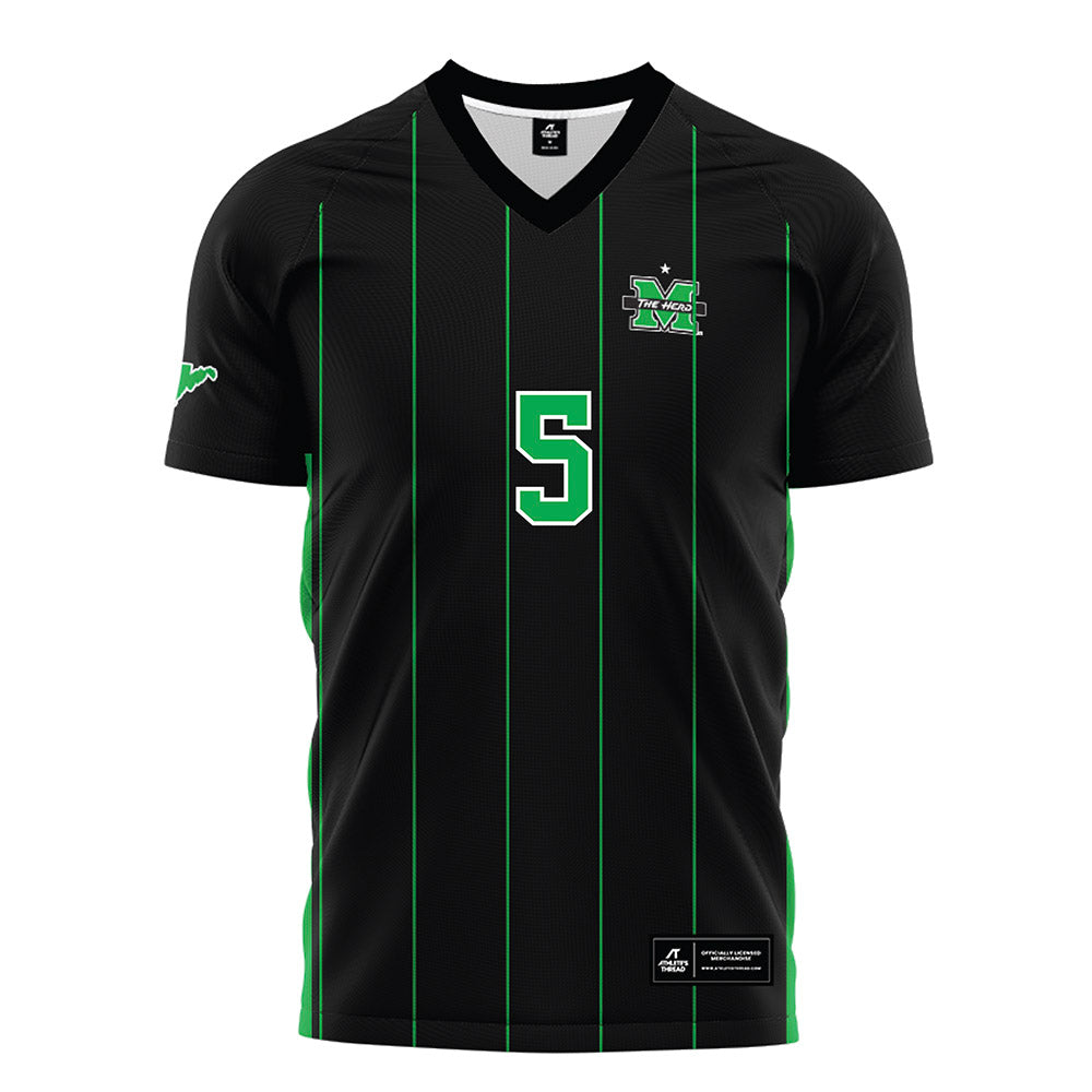 Marshall - NCAA Men's Soccer : Ryan Holmes - Black Soccer Jersey