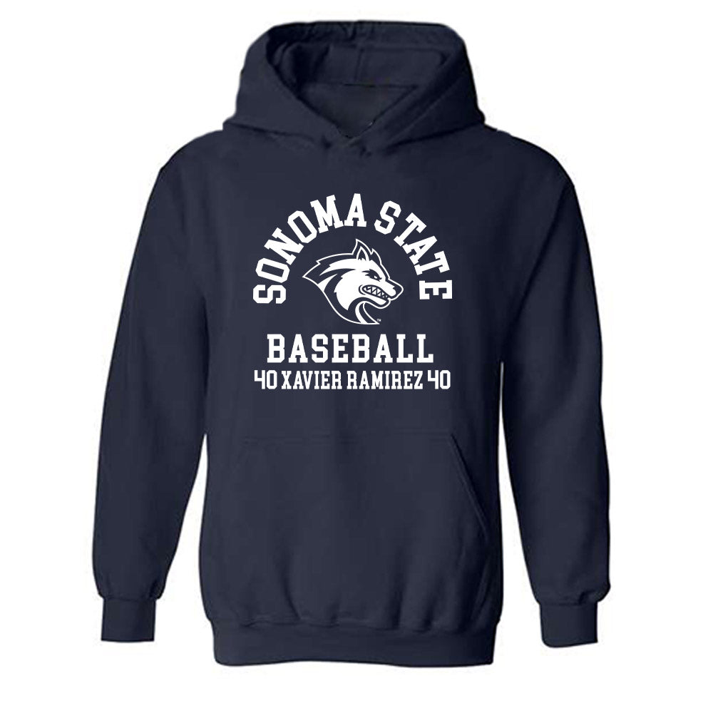 SSU - NCAA Baseball : Xavier Ramirez - Hooded Sweatshirt Classic Fashion Shersey
