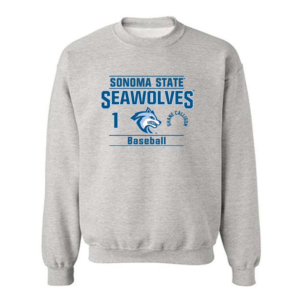 SSU - NCAA Baseball : Shane Callison - Crewneck Sweatshirt Classic Fashion Shersey