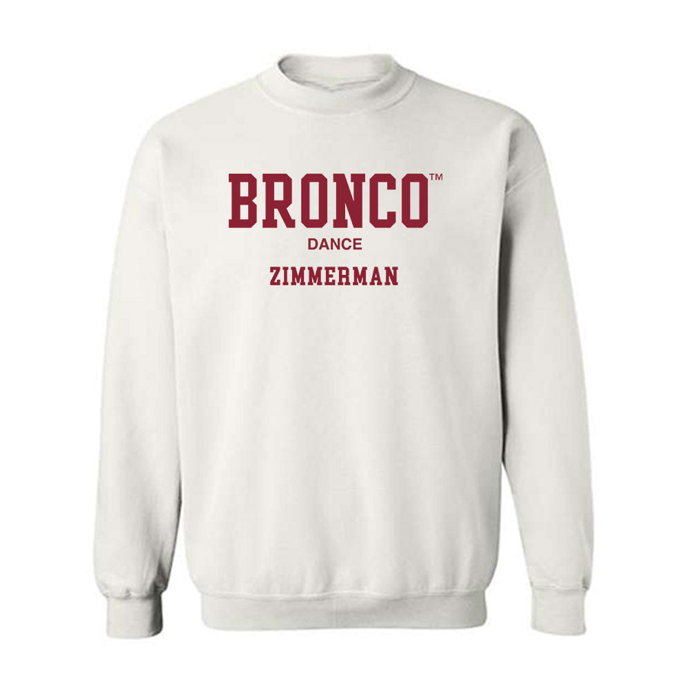 SCU - Dance Team : Abigail Zimmerman - Crewneck Sweatshirt Classic Fashion Shersey