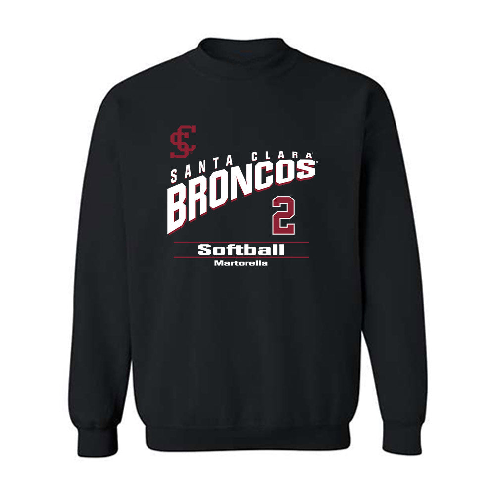 SCU - NCAA Softball : Marie Martorella - Crewneck Sweatshirt Classic Fashion Shersey