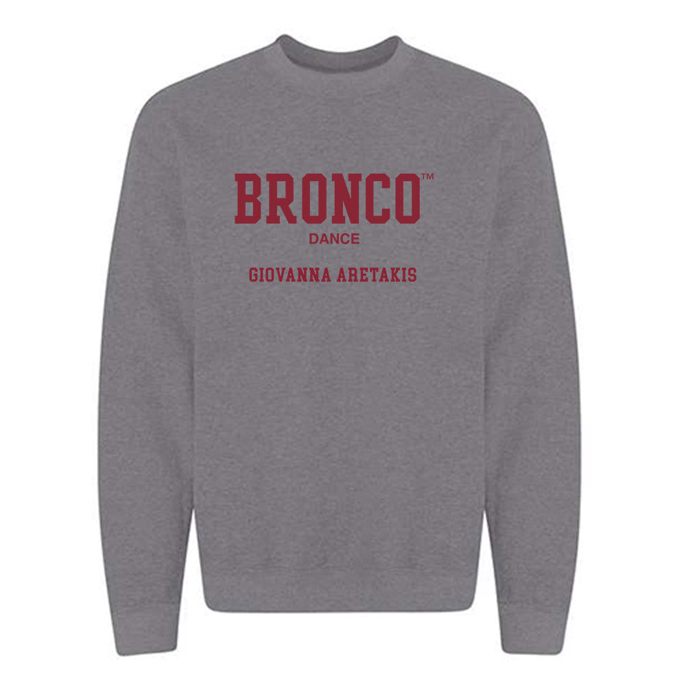 SCU - Dance Team : Giovanna Aretakis - Crewneck Sweatshirt Classic Fashion Shersey