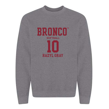 SCU - NCAA Softball : Hazyl Gray - Crewneck Sweatshirt Classic Fashion Shersey