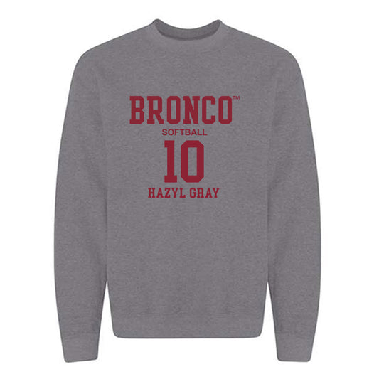 SCU - NCAA Softball : Hazyl Gray - Crewneck Sweatshirt Classic Fashion Shersey