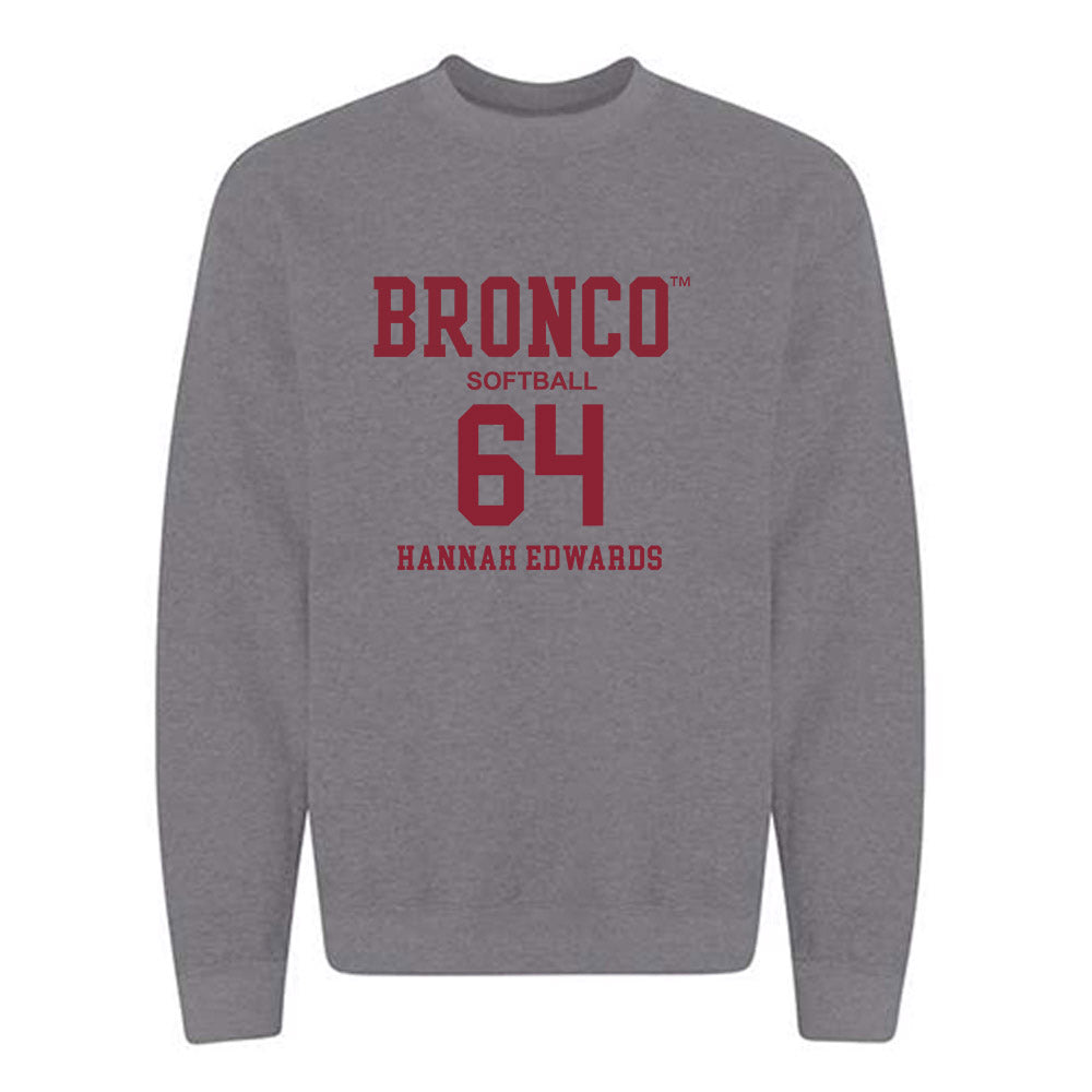 SCU - NCAA Softball : Hannah Edwards - Crewneck Sweatshirt Classic Fashion Shersey