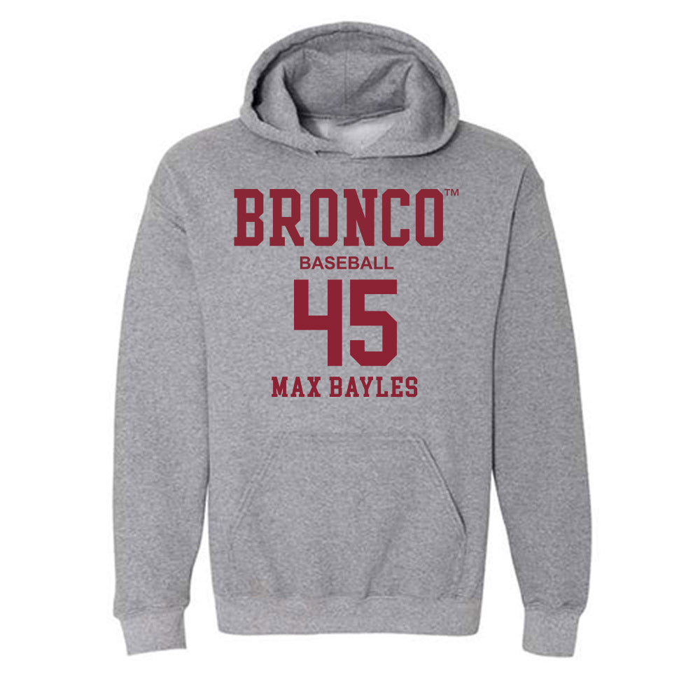SCU - NCAA Baseball : Max Bayles - Hooded Sweatshirt Classic Fashion Shersey