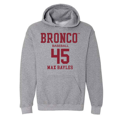 SCU - NCAA Baseball : Max Bayles - Hooded Sweatshirt Classic Fashion Shersey