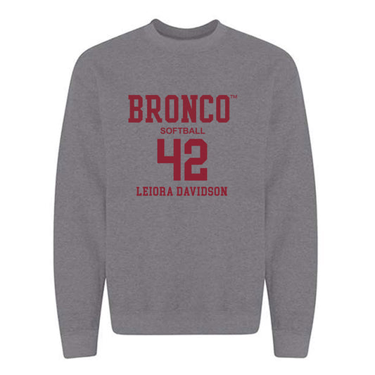 SCU - NCAA Softball : Leiora Davidson - Crewneck Sweatshirt Classic Fashion Shersey