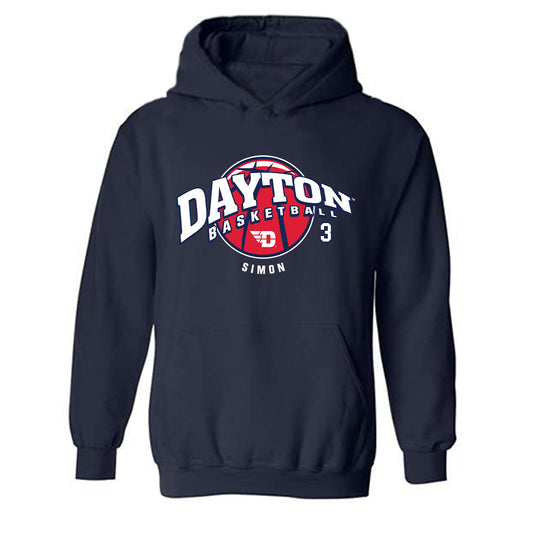 Dayton - NCAA Men's Basketball : Jaiun Simon - Hooded Sweatshirt Classic Fashion Shersey