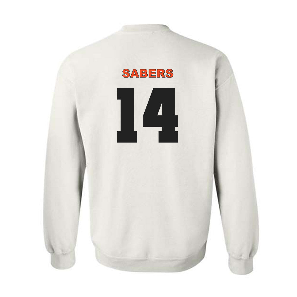 Campbell - NCAA Baseball : Zach Sabers - Crewneck Sweatshirt Classic Shersey