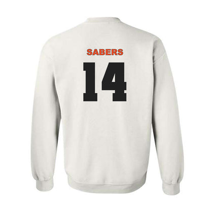 Campbell - NCAA Baseball : Zach Sabers - Crewneck Sweatshirt Classic Shersey