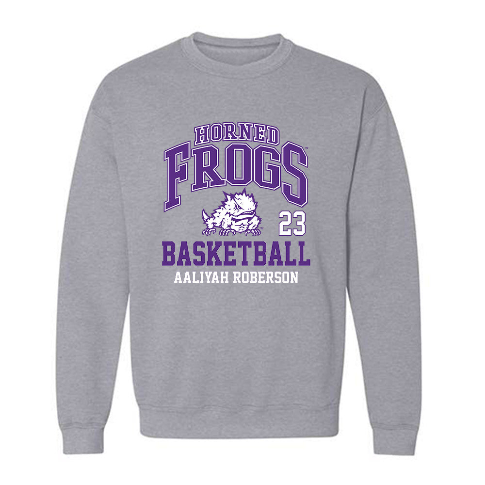 TCU - NCAA Women's Basketball : Aaliyah Roberson - Crewneck Sweatshirt Classic Fashion Shersey