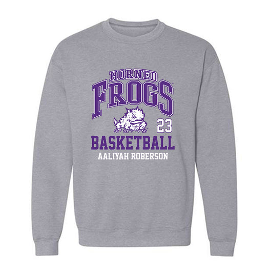 TCU - NCAA Women's Basketball : Aaliyah Roberson - Crewneck Sweatshirt Classic Fashion Shersey