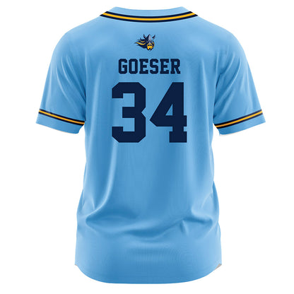 AU - NCAA Baseball : Cole Goeser - Baseball Jersey Blue