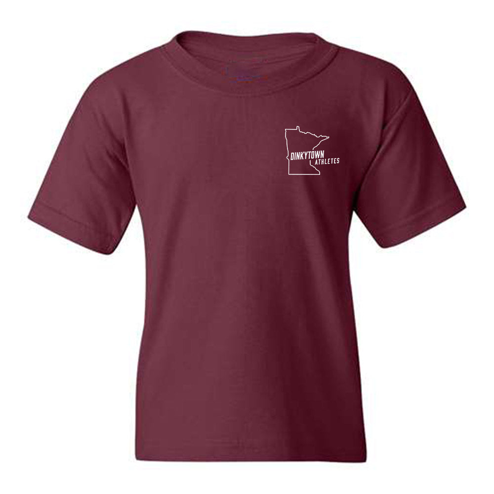 Dinkytown Athlete x Duck Duck : Maroon - Youth T-Shirt