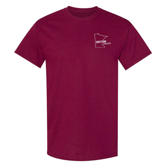 Dinkytown Athlete x Duck Duck: Maroon - T-Shirt