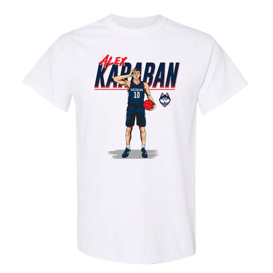 UConn - NCAA Men's Basketball : Alex Karaban - T-Shirt Individual Caricature