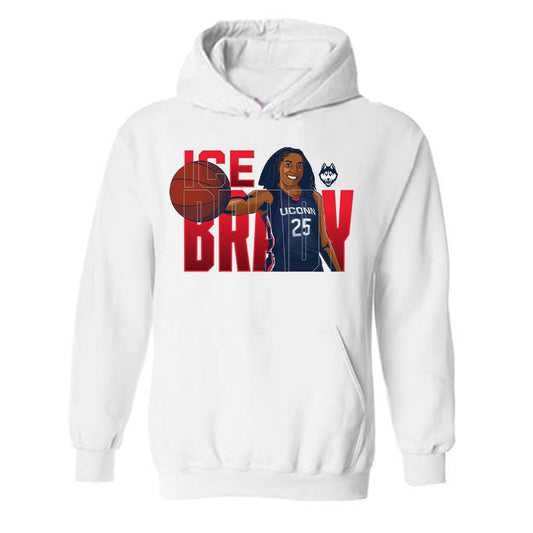 UConn - NCAA Women's Basketball : Ice Brady - Hooded Sweatshirt Individual Caricature