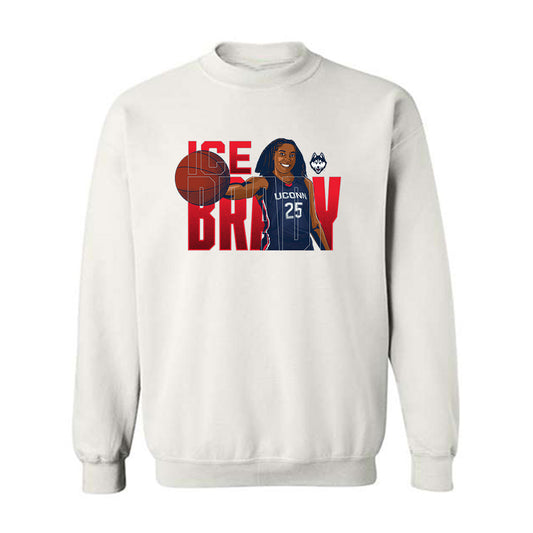 UConn - NCAA Women's Basketball : Ice Brady - Crewneck Sweatshirt Individual Caricature