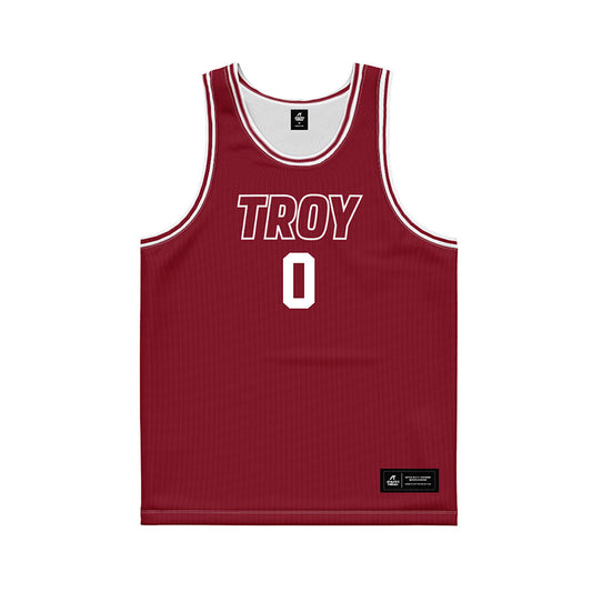 Troy - NCAA Men's Basketball : Kerrington Kiel - Basketball Jersey Cardinal
