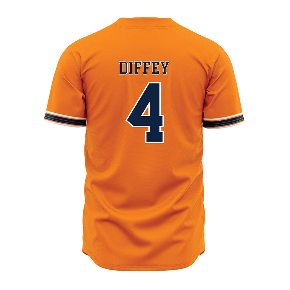 UT Martin - NCAA Baseball : Choyce Diffey - Baseball Jersey Orange