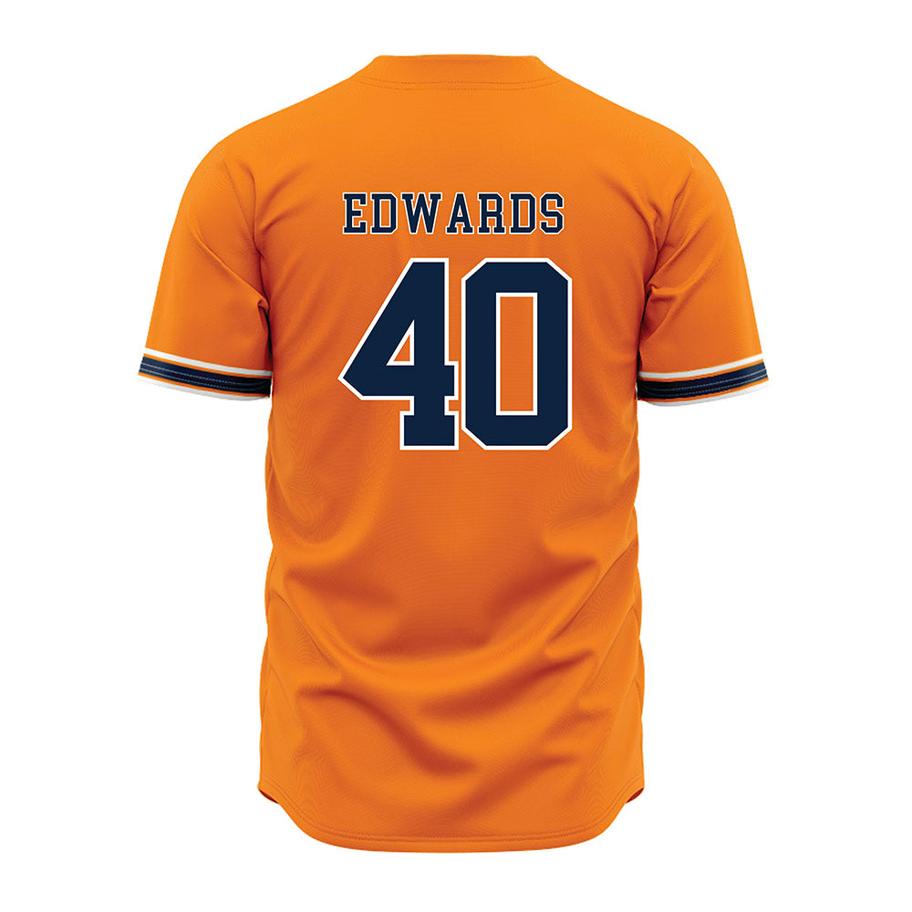 UT Martin - NCAA Baseball : Rett Edwards - Baseball Jersey Orange