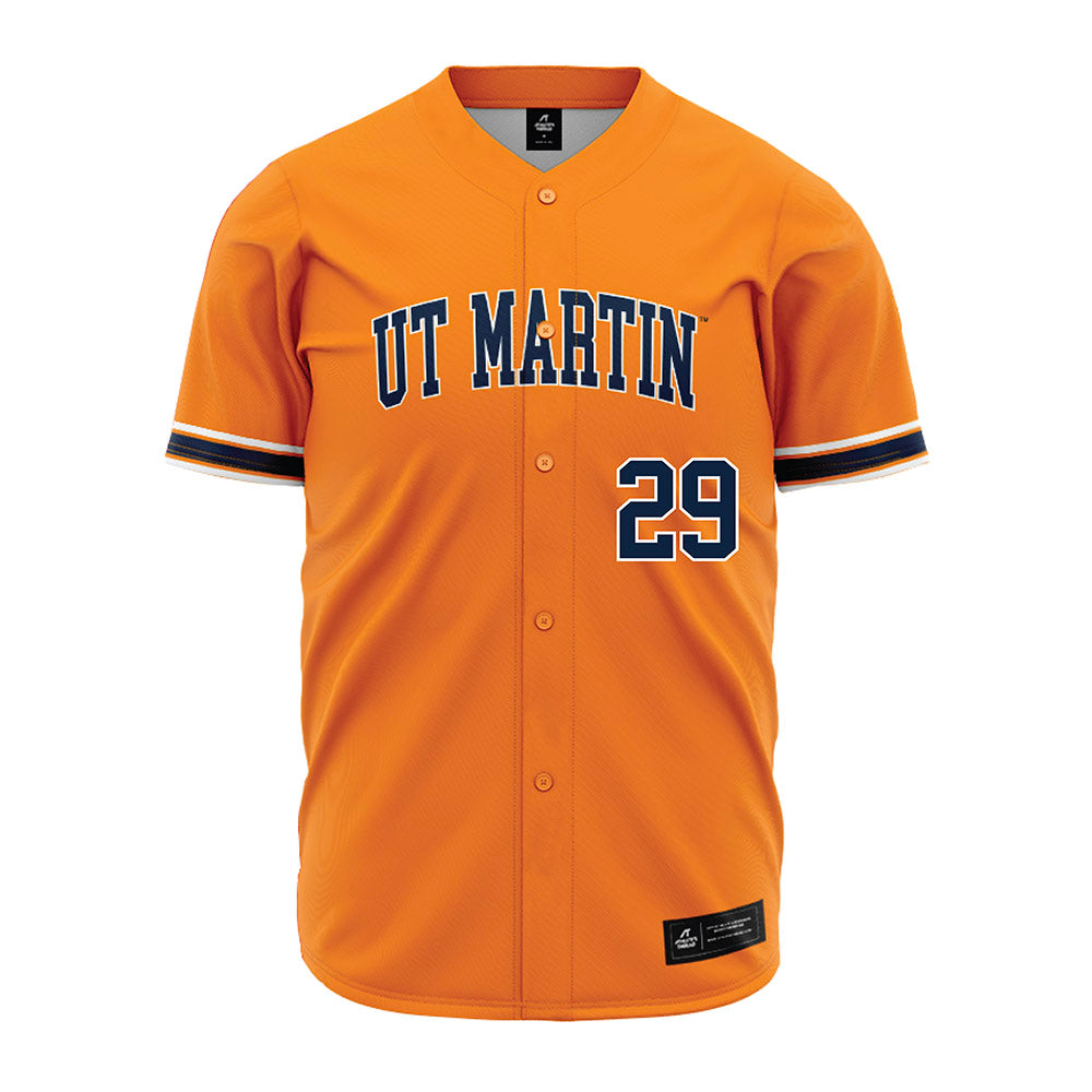 UT Martin - NCAA Baseball : Eric Steensma - Baseball Jersey Orange
