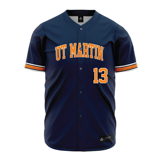 UT Martin - NCAA Baseball : Cole Smith - Blue Baseball Jersey