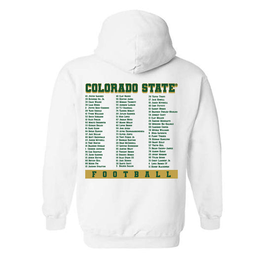 Colorado State - NCAA Football : Team Roster Hooded Sweatshirt