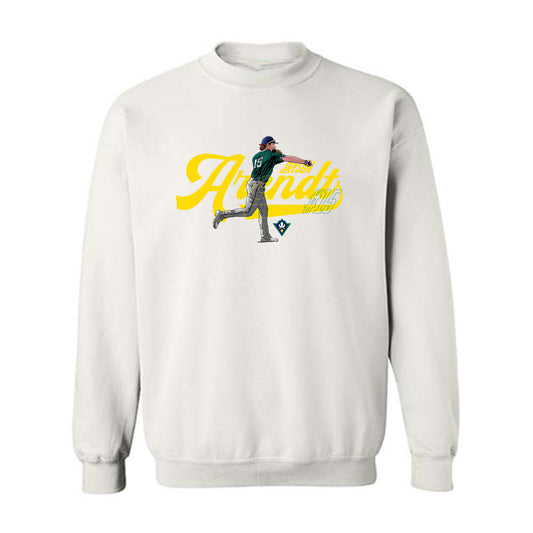UNC Wilmington - NCAA Baseball : Jayson Arendt - Crewneck Sweatshirt Individual Caricature
