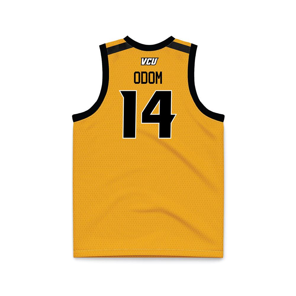 VCU - NCAA Men's Basketball : Connor Odom - Basketball Jersey Gold