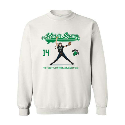 USC Upstate - NCAA Softball : Maddie Drerup - Crewneck Sweatshirt Individual Caricature