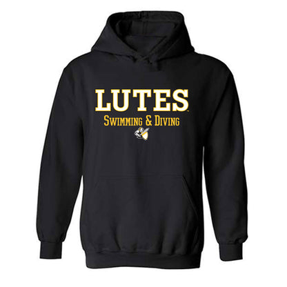 PLU - NCAA Women's Swimming & Diving : Riley Maher - Hooded Sweatshirt Classic Shersey