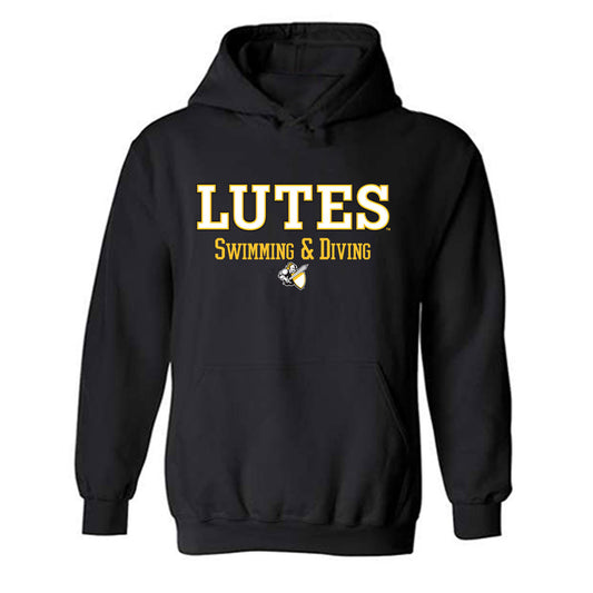 PLU - NCAA Women's Swimming & Diving : Riley Maher - Hooded Sweatshirt Classic Shersey