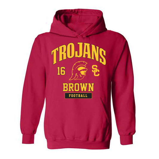 USC - NCAA Football : Prophet Brown - Hooded Sweatshirt Classic Fashion Shersey