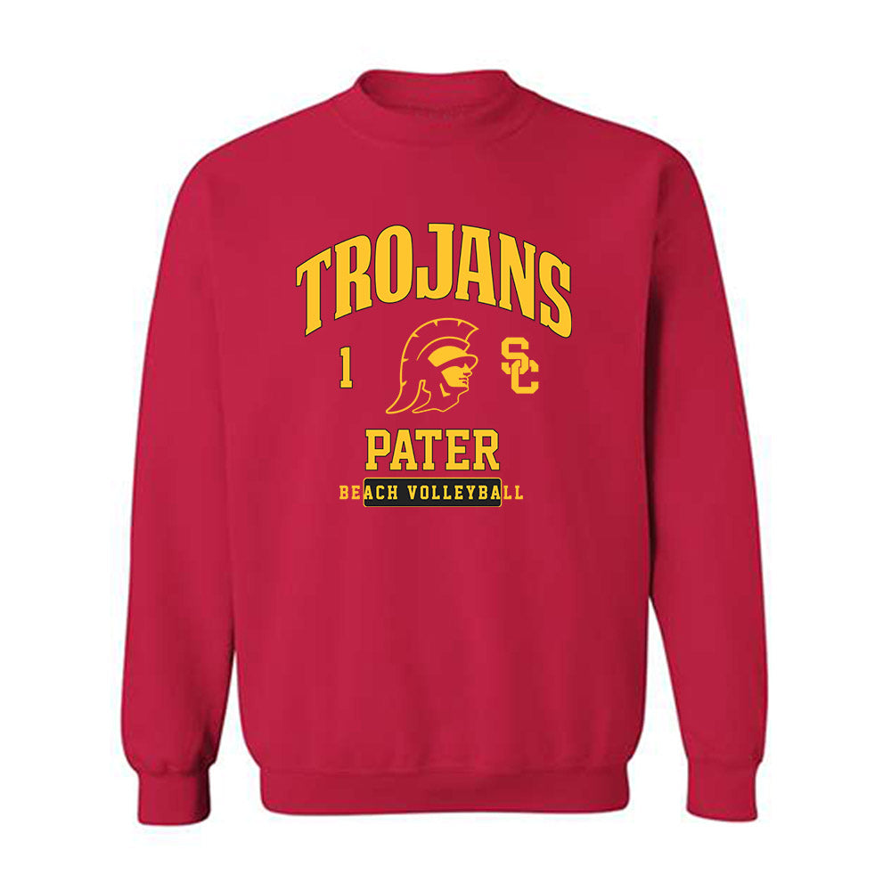 USC - NCAA Beach Volleyball : Ashley Pater - Crewneck Sweatshirt Classic Fashion Shersey