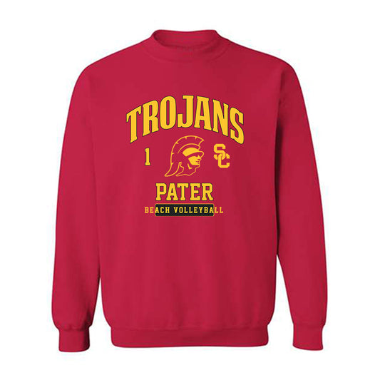 USC - NCAA Beach Volleyball : Ashley Pater - Crewneck Sweatshirt Classic Fashion Shersey