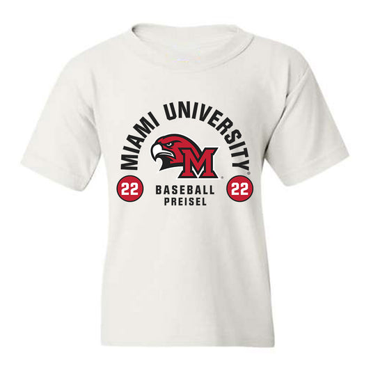 Miami of Ohio - NCAA Baseball : Connor Preisel - Youth T-Shirt Classic Fashion Shersey