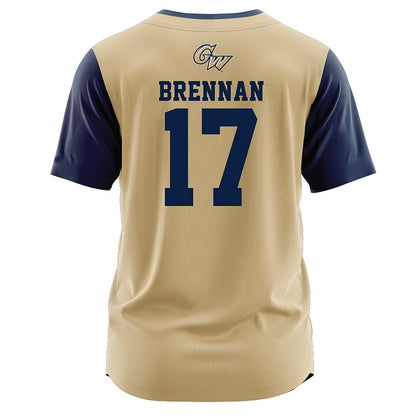 GWU - NCAA Baseball : Teddy Brennan - Baseball Jersey