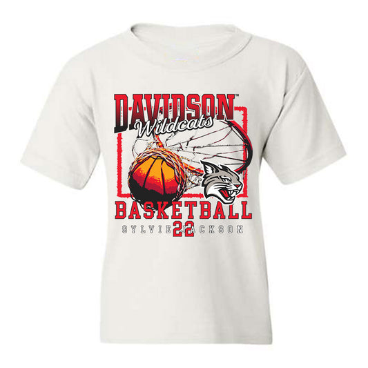 Davidson - NCAA Women's Basketball : Sylvie Jackson - Youth T-Shirt Classic Fashion Shersey