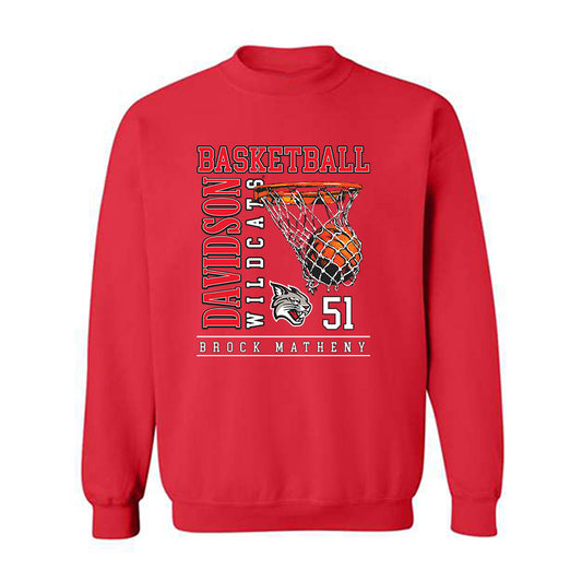 Davidson - NCAA Men's Basketball : Brock Matheny - Crewneck Sweatshirt Classic Fashion Shersey